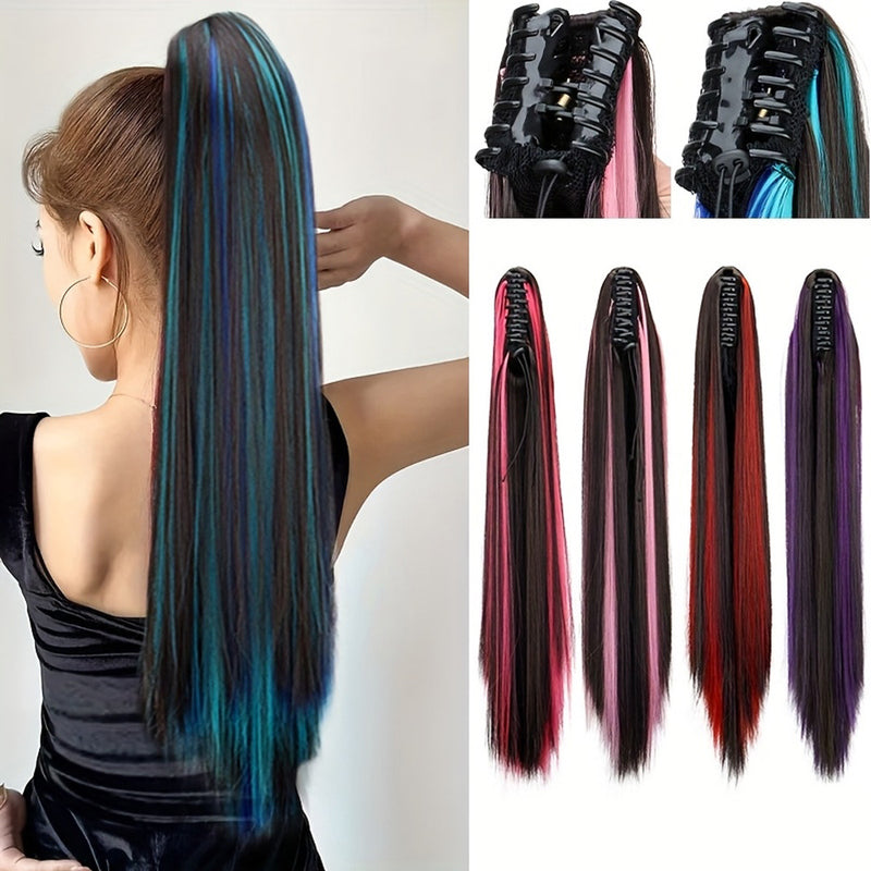 Womans Synthetic Flammable Fiber Wig Ponytail