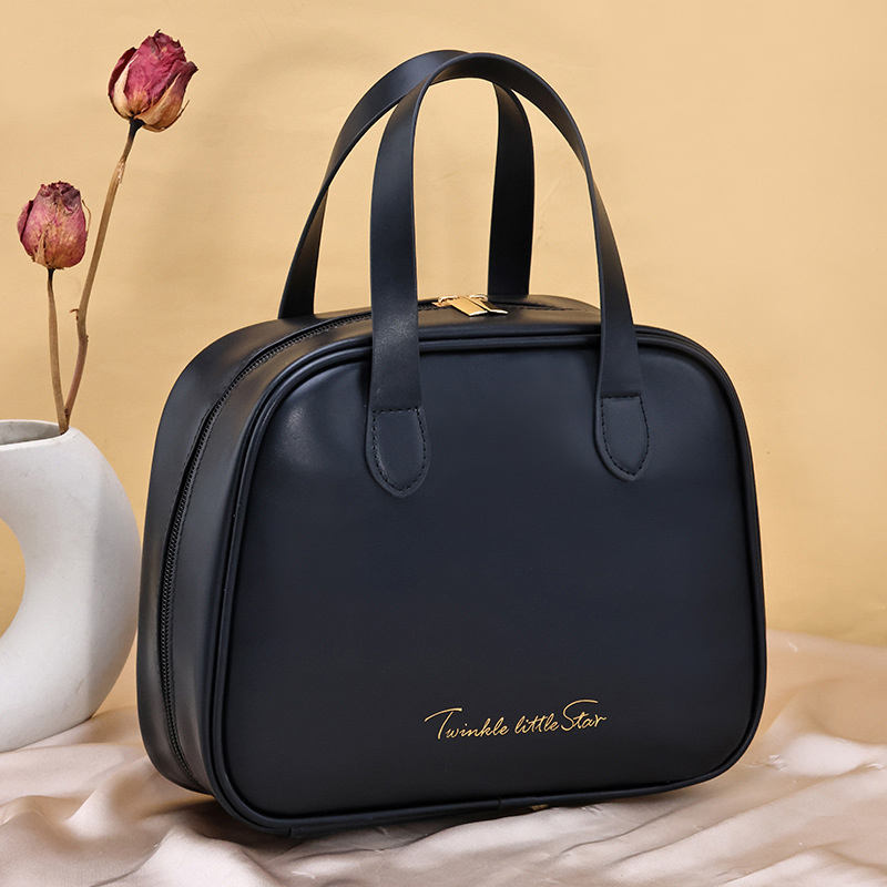 Large-capacity Makeup Box Waterproof PU Leather Toiletry Bag Girls' Handbag for Daily Travel Bag Multi-style