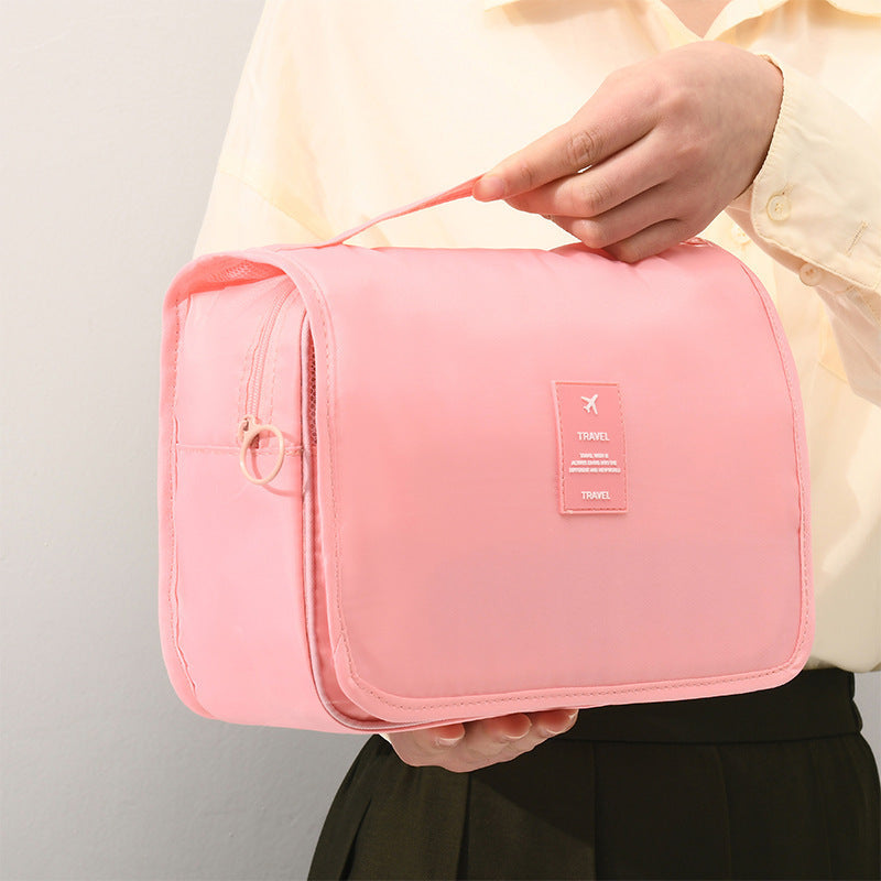 Portable Water-Resistant Hanging Toiletry Bag Travel Bags Large Capacity Polyester Travel Cosmetic Bags
