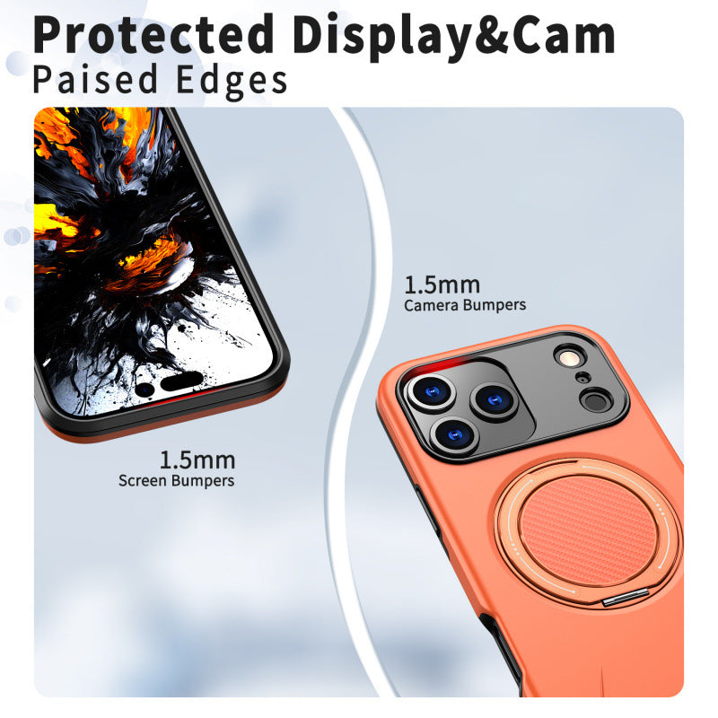 iPhone Case Rotating Bracket Magnetic Suction iPhone 16  Anti Drop Protective Case