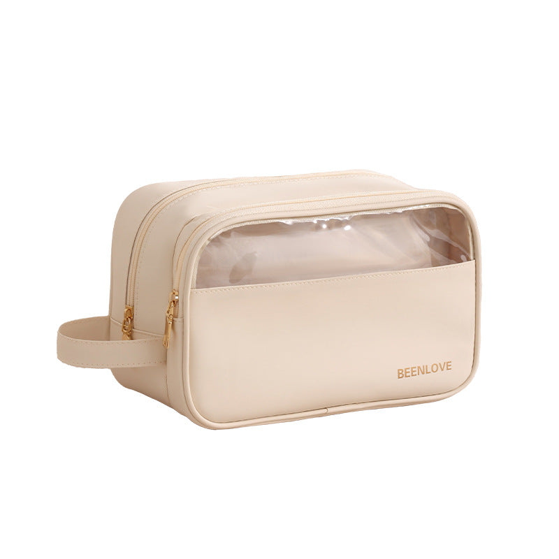 New Naisi Handheld Wet and Dry Wash Bag Makeup Bag Large Capacity Travel Divided Wash Bag