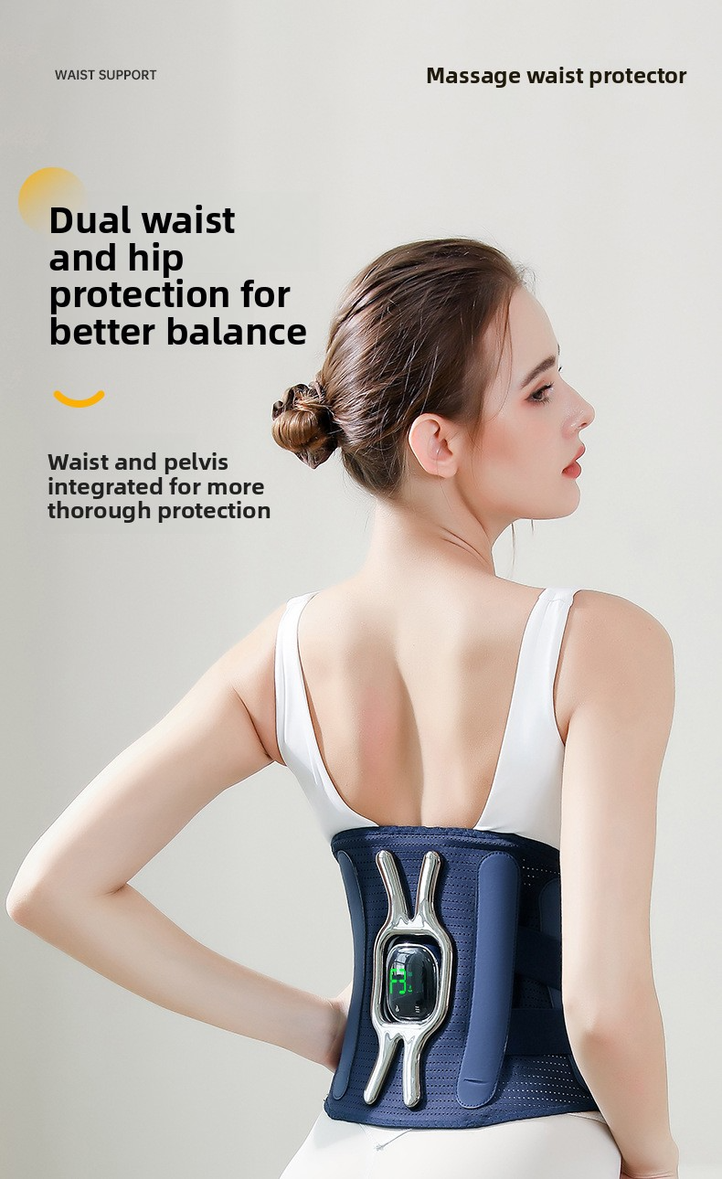 Belt protector, warm massager, vibrating hot compress, waist pain, warm waist massager, heated waist support, belt protector