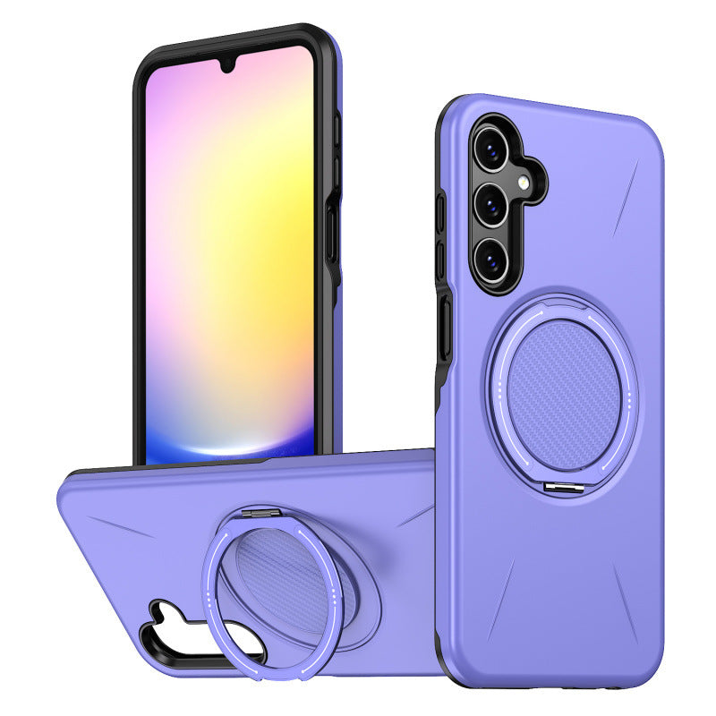 Samsung Galaxy S26 Plus Phone Case Rotating Bracket Magnetic Suction S25 Plus Anti Drop Protective Cover