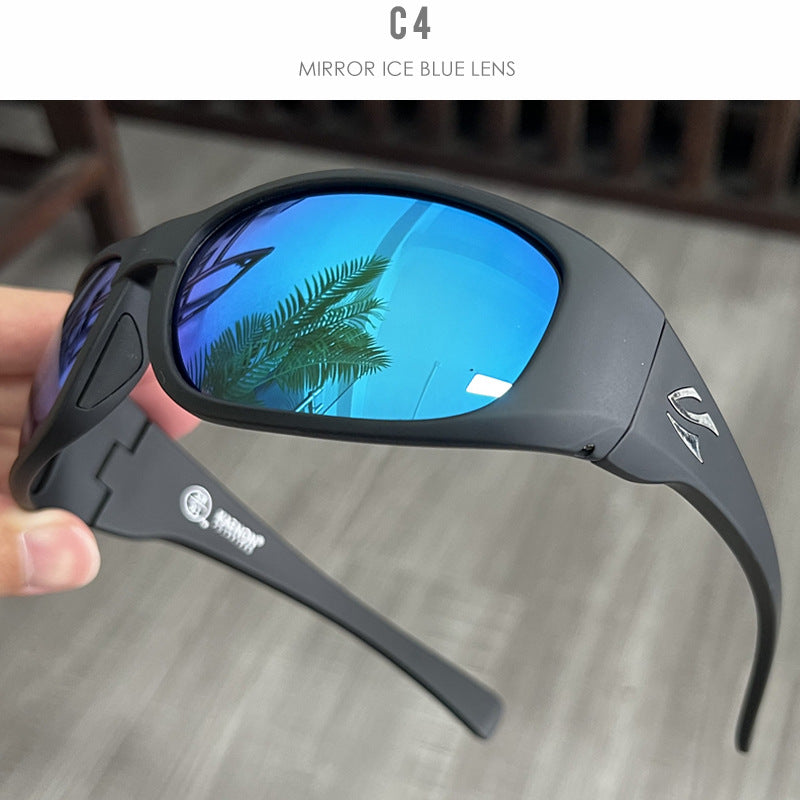 Polarized Sunglasses for Men Women, UV400 Protection Sports Sunglasses, Wrap Around Fishing Driving Cycling Sunglasses