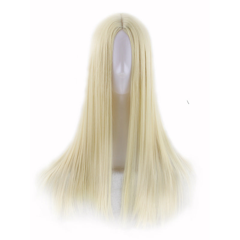 Straight Wig for Woman, 220g Synthetic Cosplay Wig - 70cm Long