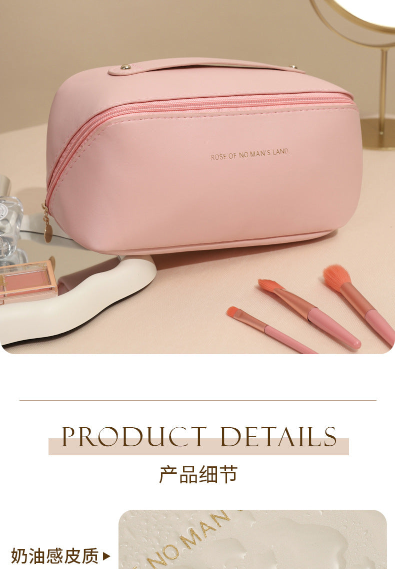 Large Capacity Partition Storage Makeup Bag Portable Deluxe Minimalist Travel Bag Toiletries Storage Bag