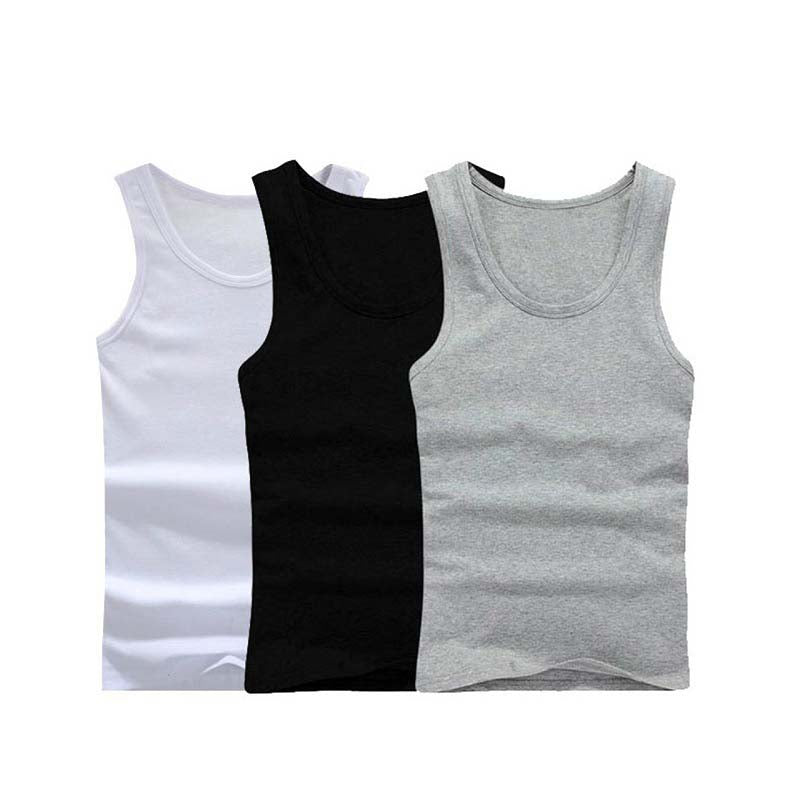 Men's pure cotton sports sweat absorbing cotton vest