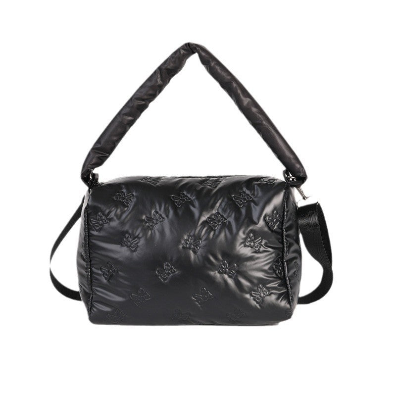 High Quality Personalized Woman Embroidery Bow-Tie Summer Zipper Single Waterproof Cosmetic Bag Luxury Travel Makeup Brush