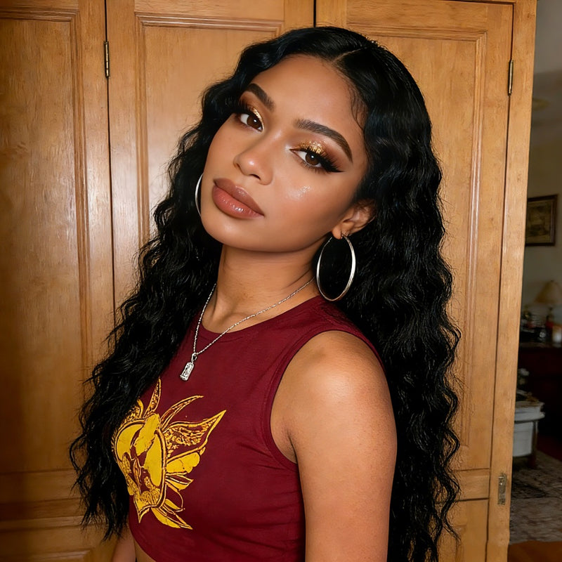 European and American Wigs Womans Long Curly Hair Small Curls Micro Curl Explosive Headgear