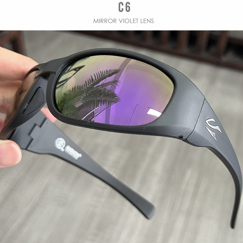 Polarized Sunglasses for Men Women, UV400 Protection Sports Sunglasses, Wrap Around Fishing Driving Cycling Sunglasses