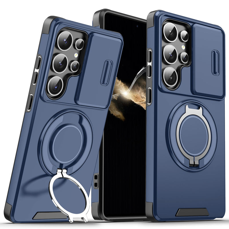 Suitable for Samsung S26 Ultra S25 phone case magnetic bracket S25 sliding window anti fall phone protective case