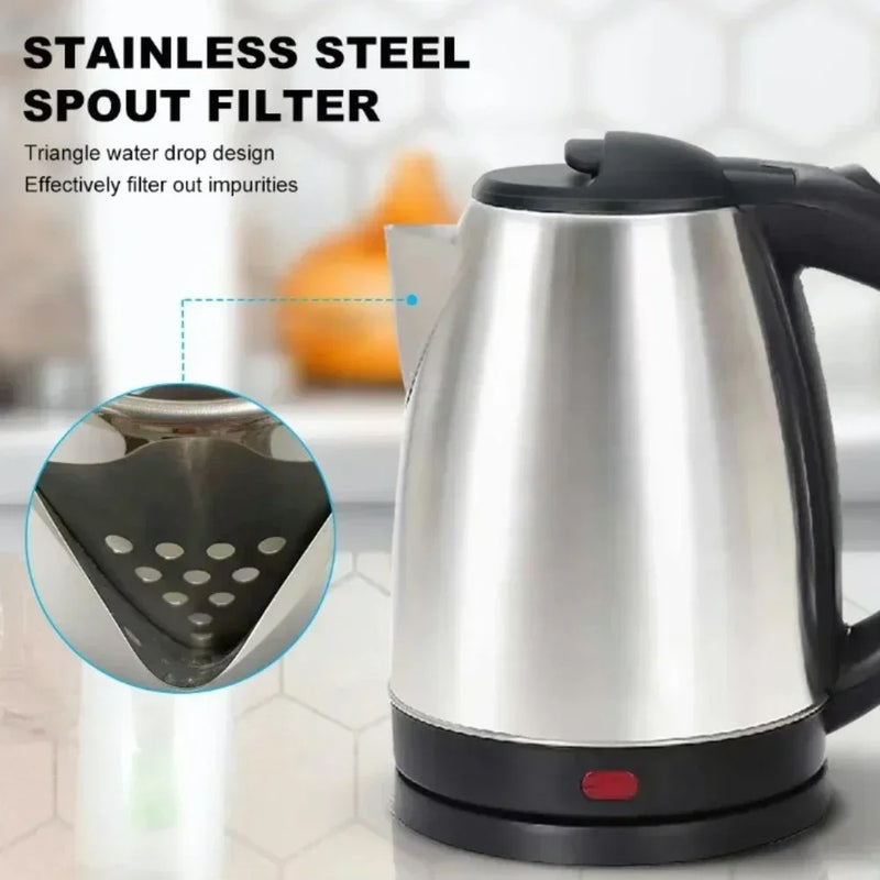 Electric Kettle Stainless Steel Fast Boiling Water Boiler with Auto Shut-Off