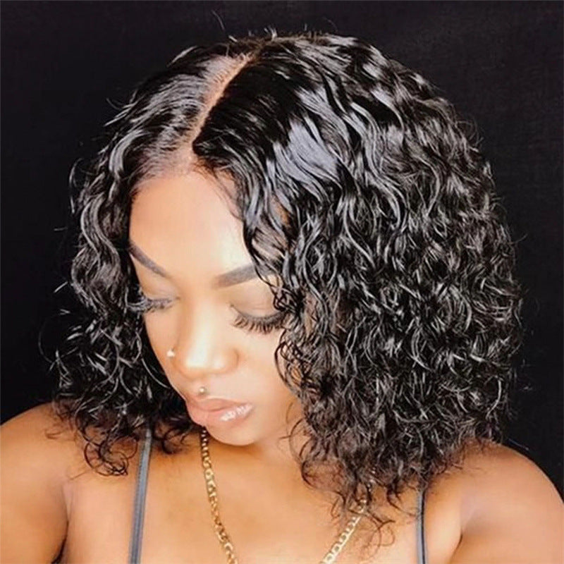 African-style Curly Afro Wig, Voluminous Synthetic Hairpiece