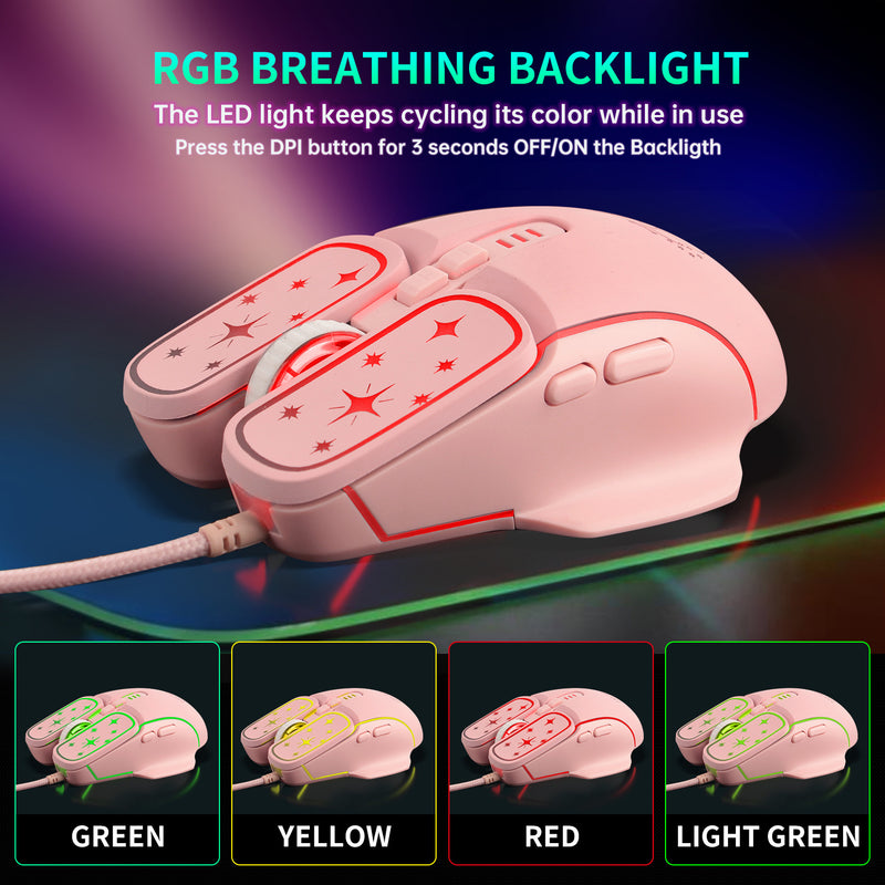 Themed RGB Wired Gaming Mouse