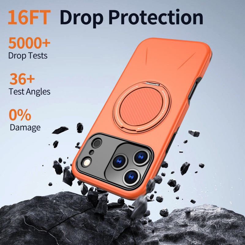 iPhone Case Rotating Bracket Magnetic Suction iPhone 16 Pro Anti Drop Protective Case