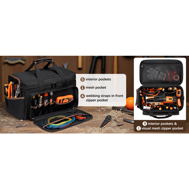17 Inch Heavy Duty Tool Bag with Multiple Pockets