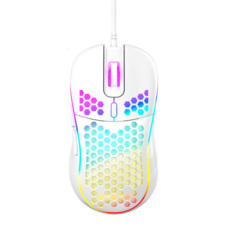 Honeycomb RGB Backlit Wired Gaming Mouse