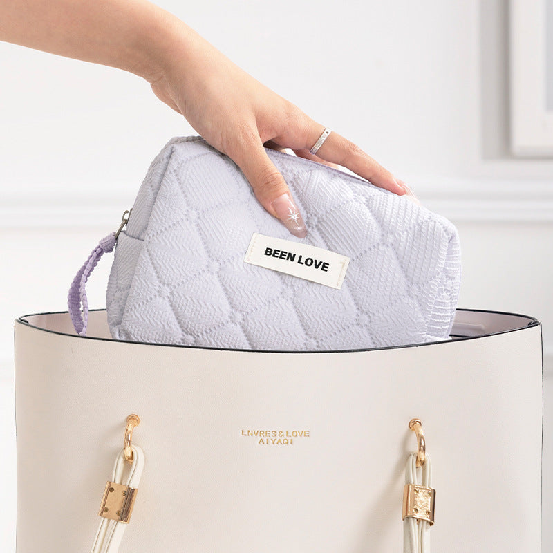 Luxury Travel Cosmetic Pouch Portable Storage Toiletries Bag