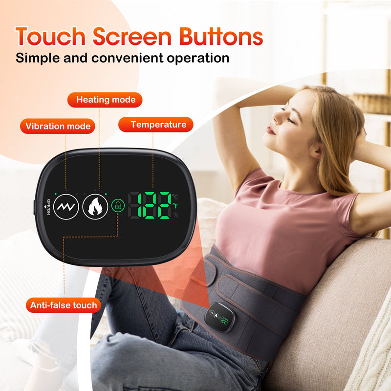 Adjustable Hot Compress Lumbar Massage Belt for Lower Back Pain Relieve