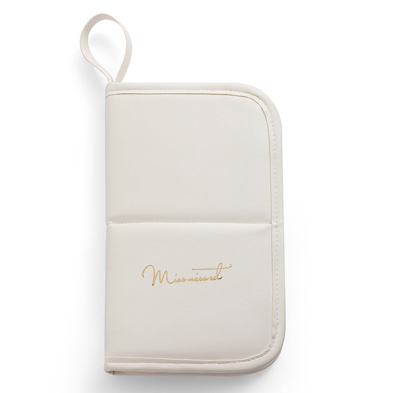 Waterproof Makeup Bag Foldable Travel Cosmetic Organizer with Brush Holder