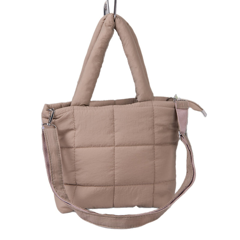New Tote Bag Woman Large Capacity Cloud Bag Crossbody Bag Coat Bag Checkered Hand-held Shoulder Bag
