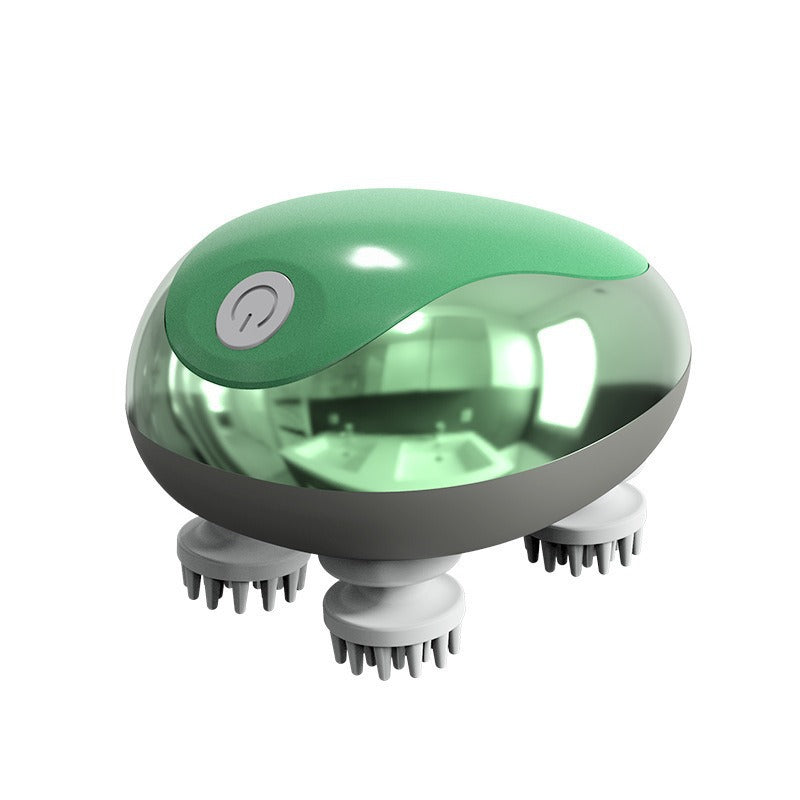 Intelligent mini meridian dredging vibration kneading scalp massage instrument