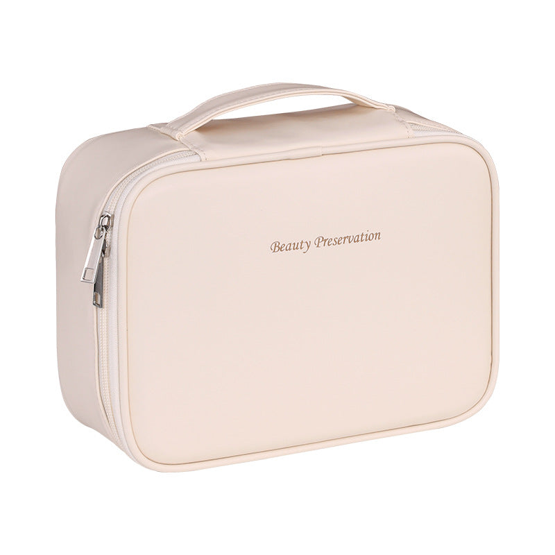 New Product Freely Split Towel Zipper Large Capacity High-End Feel Multi-Functional Cosmetic Organizer Bag Niche