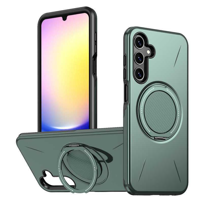 Samsung Galaxy S26 Plus Phone Case Rotating Bracket Magnetic Suction S25 Plus Anti Drop Protective Cover