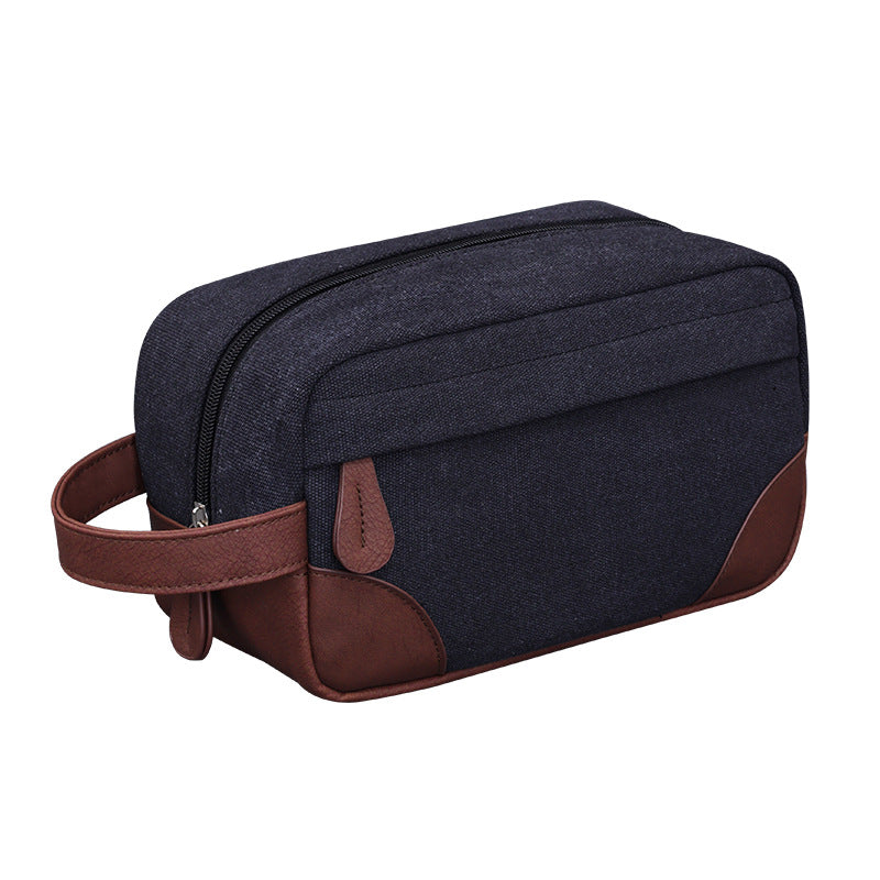 Durable Wash Storage Bag Large Capacity Personalized Cosmetic Bag Business Men Travel Canvas Makeup Bag