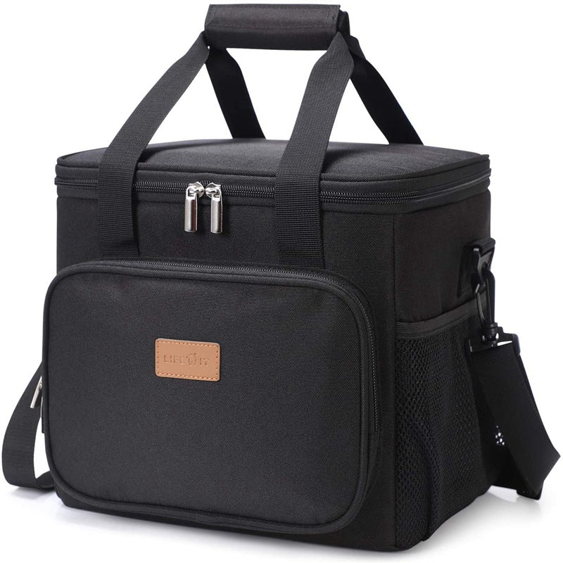 For Thickened Large Capacity Portable Picnic Leather Outdoor Car Ice Waterproof Shoulder Crossbody Insulation Bag