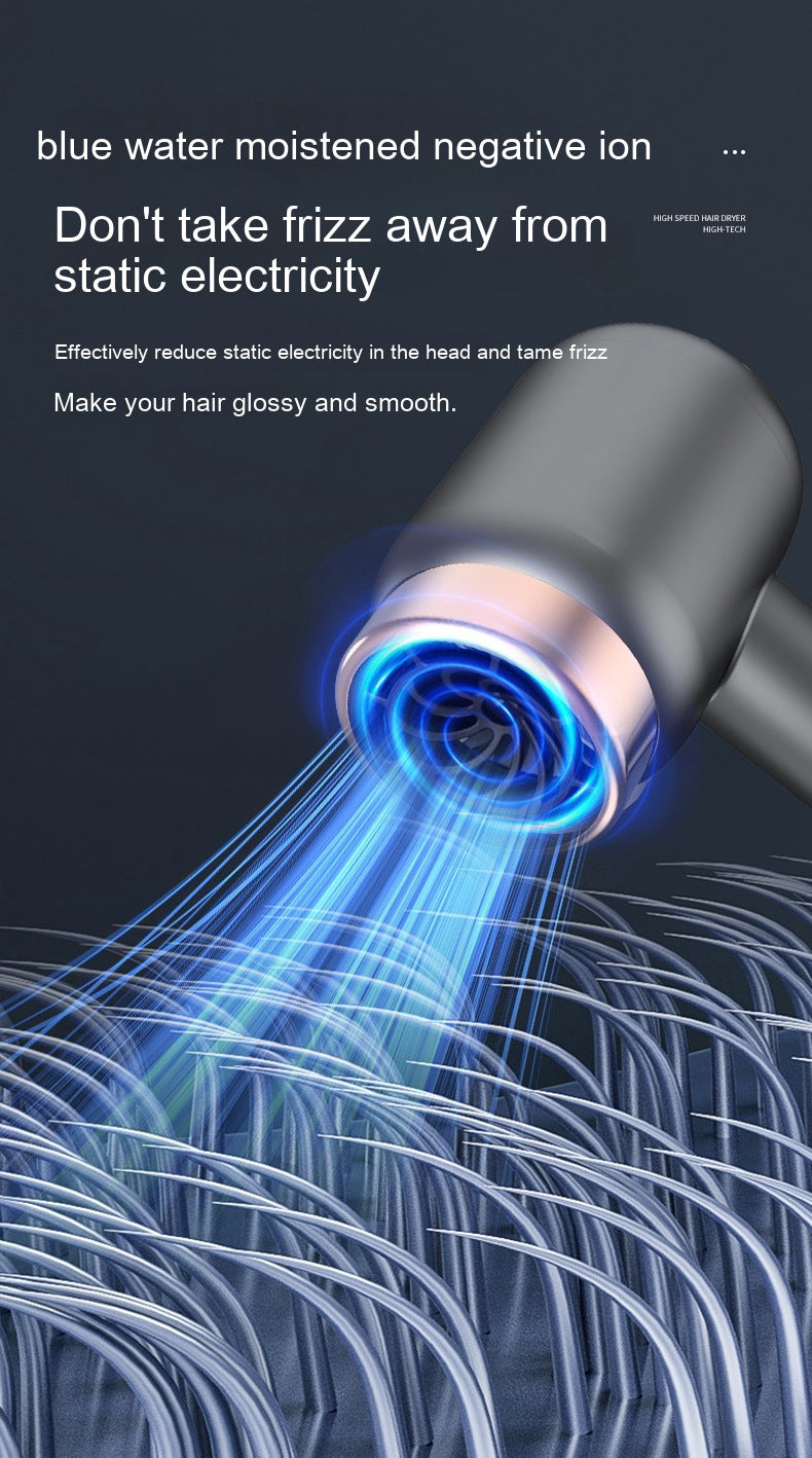 26000RPM Cordless Hair Dryer, Negative Ions,