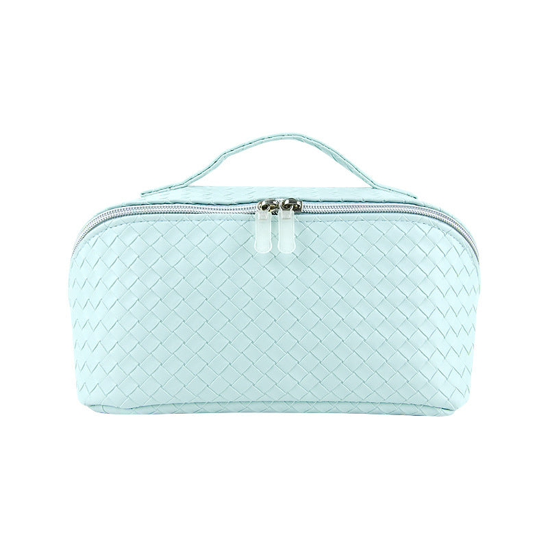 Style Fashionable Large-capacity Textured PU Leather Woven-pattern