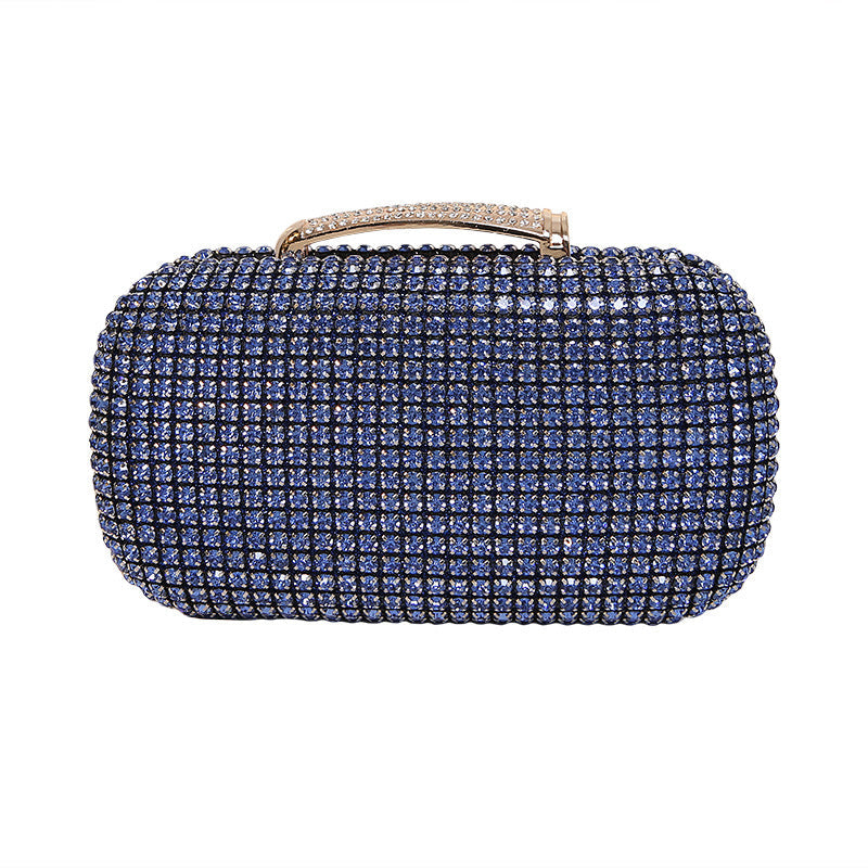 Luxury Crystal Clutch Bag for Woman, Shining Rhinestone Evening Purse with Chain, Formal Party Wedding Handbag