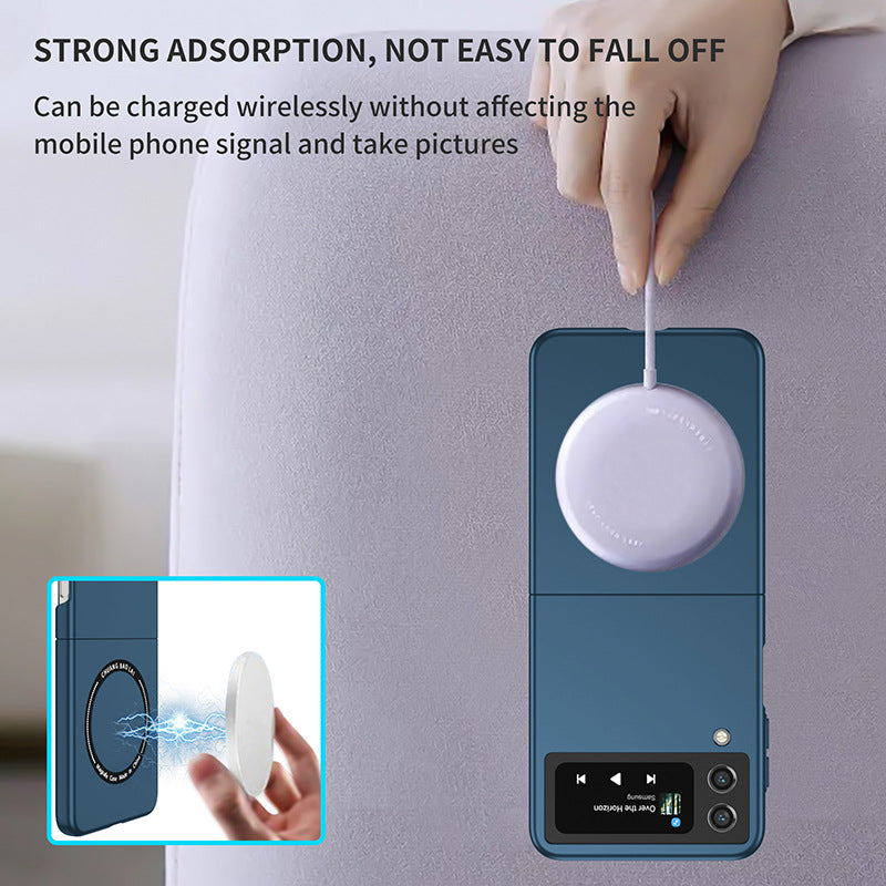 Magnetic Matte PC Foldable Phone case, Suitable For Samsung Galaxy Z Flip 5 Phone Case Galaxy Z Flip 4 Anti Drop And Shockproof Protective Cover