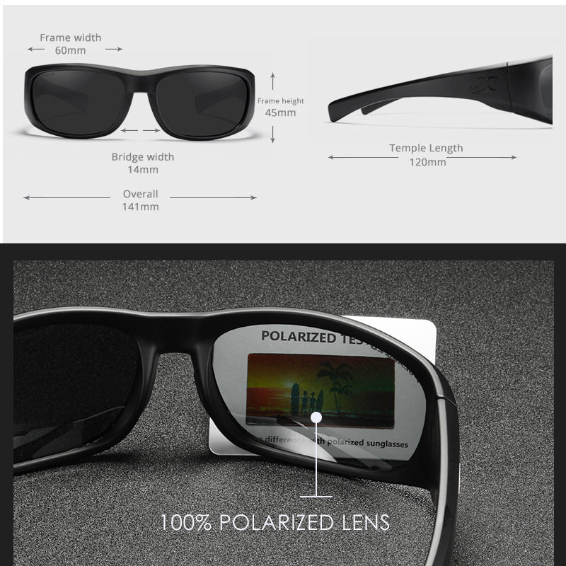 Polarized Sunglasses for Men Women, UV400 Protection Sports Sunglasses, Wrap Around Fishing Driving Cycling Sunglasses