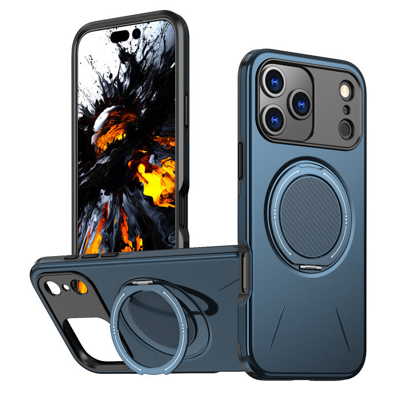 iPhone Case Rotating Bracket Magnetic Suction iPhone 15 Pro Anti Drop Protective Case
