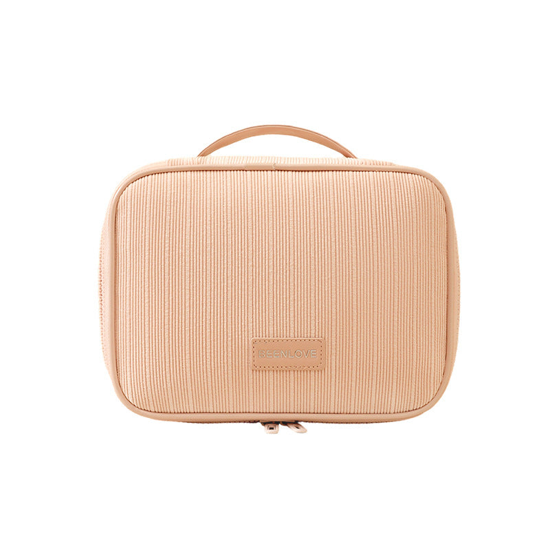 Spacious Makeup Brush Organizer Pouch Multi Functional Travel Toiletry Bag Girls Daily Use Essential Cosmetic Bag