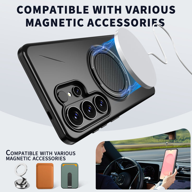 Samsung Galaxy S25 Ultra Plus Phone Case With S25 Edge Fe Super Magnetic TPU Anti Drop And Shockproof Protective Cover