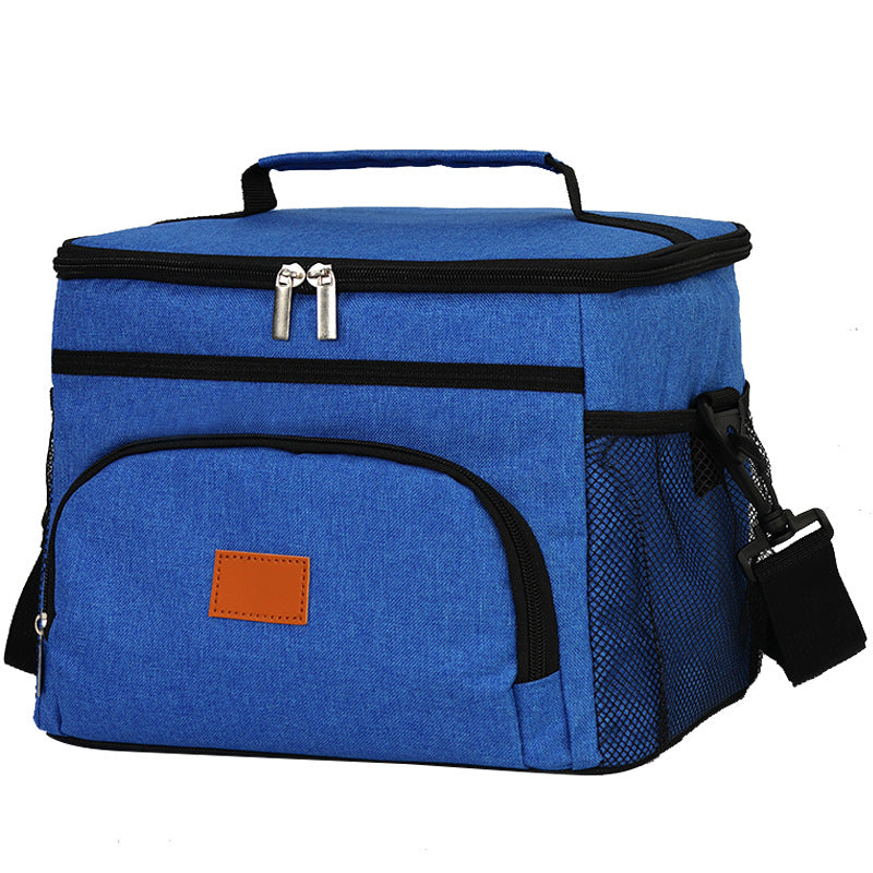 For Thickened Large Capacity Portable Picnic Leather Outdoor Car Ice Waterproof Shoulder Crossbody Insulation Bag