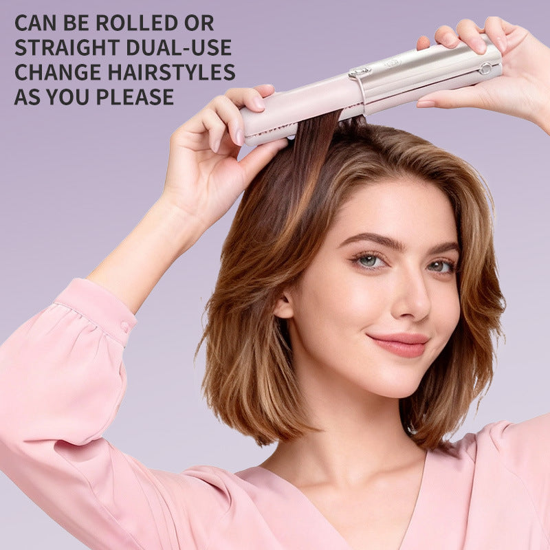 2 in 1 Cordless Hair Straightener Curler,