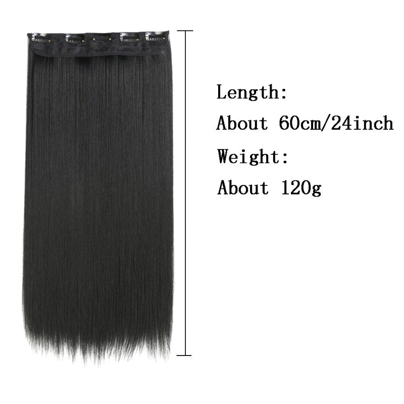 Womans long straight synthetic wig -24 inches/60 centimeters