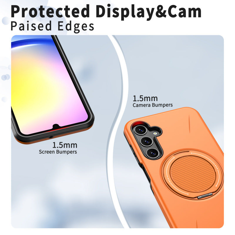Samsung Galaxy S26 Plus Phone Case Rotating Bracket Magnetic Suction S25 Plus Anti Drop Protective Cover