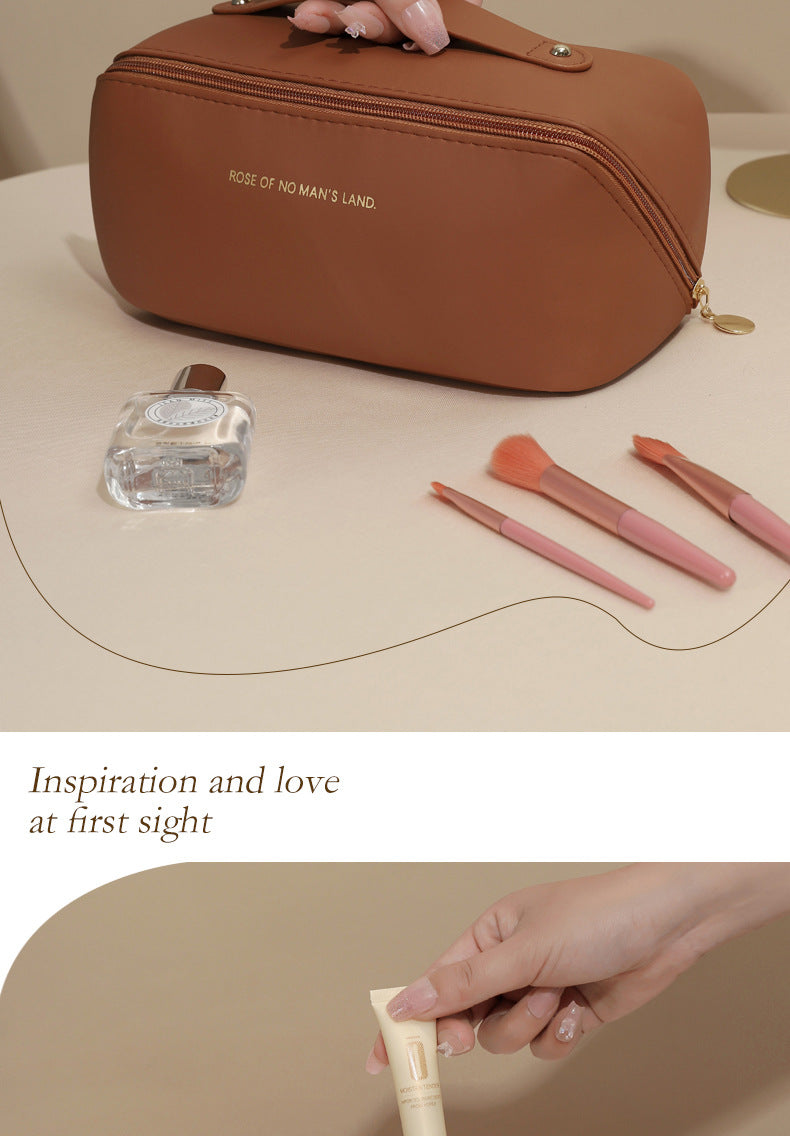 Large Capacity Partition Storage Makeup Bag Portable Deluxe Minimalist Travel Bag Toiletries Storage Bag