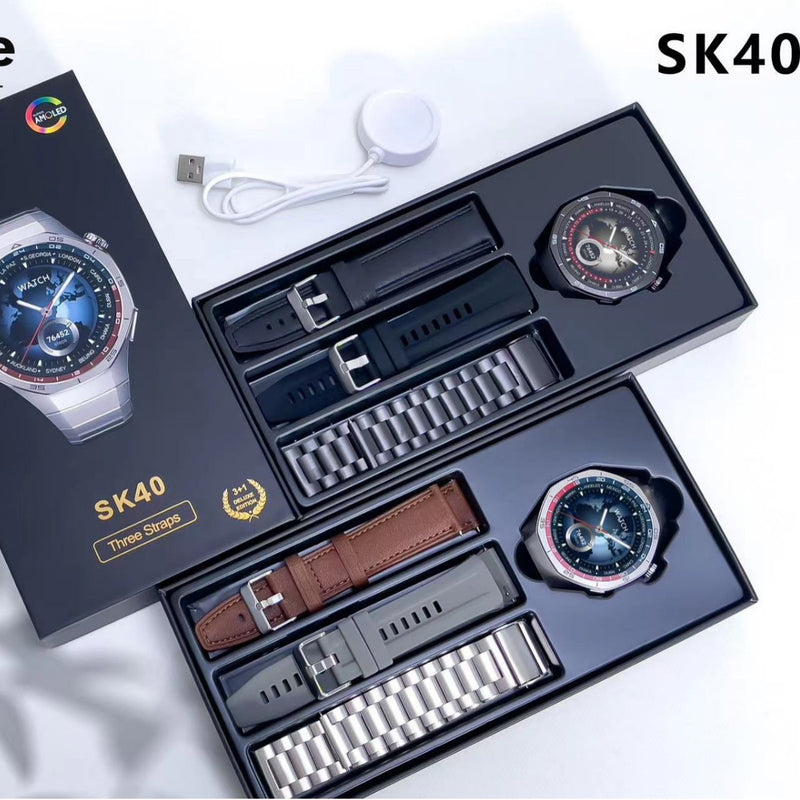 SK40 GT5 Series Smart Watch, Bluetooth Calling, Heart Rate Monitor Etc.