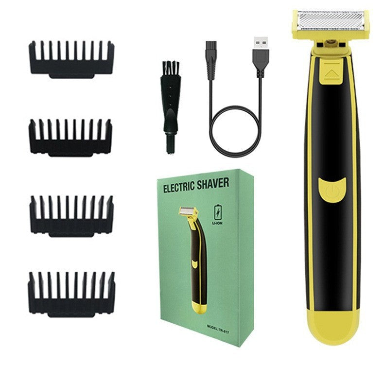 Body Groomer for Men, Waterproof Electric Shaver Trimmer for Body, Face, Pubic