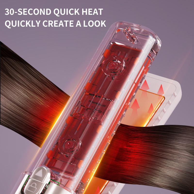 2 in 1 Cordless Hair Straightener Curler,