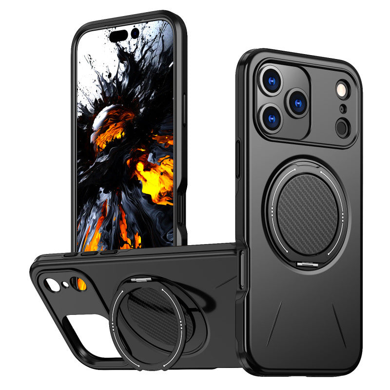 Apple 16 Por Max Phone Case Rotating Bracket Car Magnetic Suction iPhone 16 Plus Anti Drop And Shockproof Protective Case