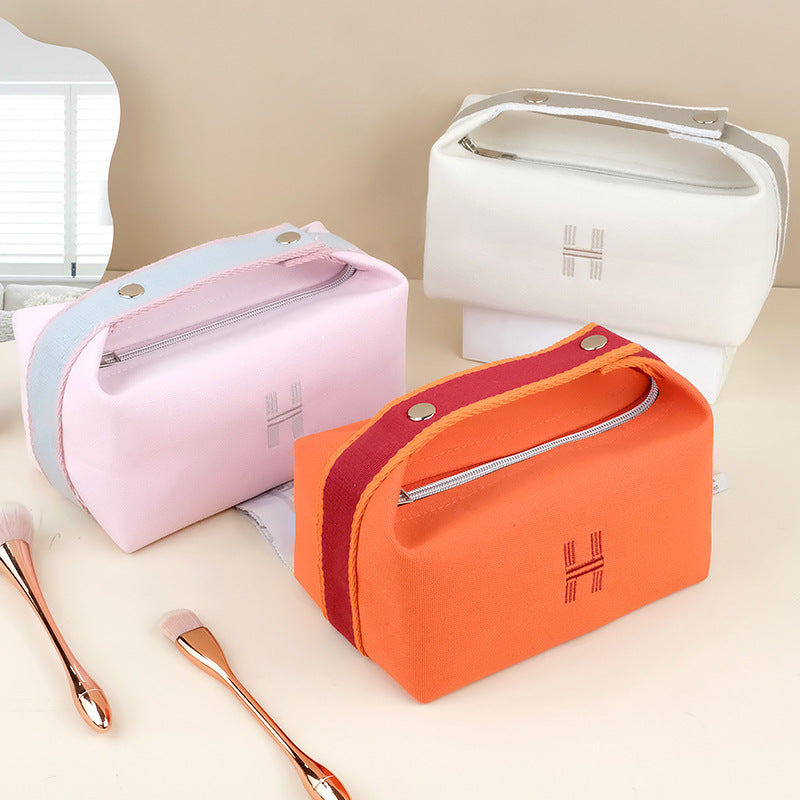 Canvas Cosmetic Cases Makeup Bag Toiletry Wash Bag Beauty Skincare Make up Pouch Bolsa Cosmetiquera