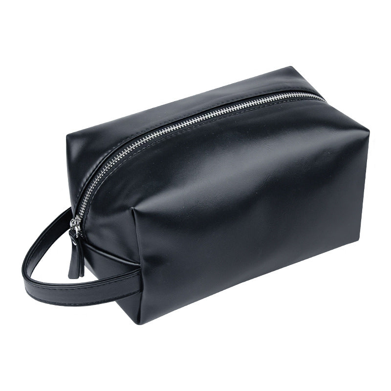 Travel Cosmetic Case for Woman Vintage PU Leather Large Capacity Makeup Organizer Bag with Secure Double Zipper