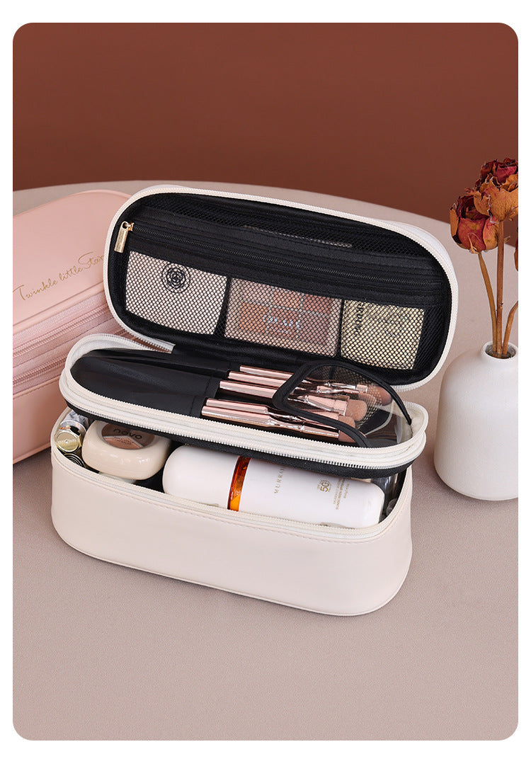 Water Resistant Portable Travel Cosmetic Organizer Case